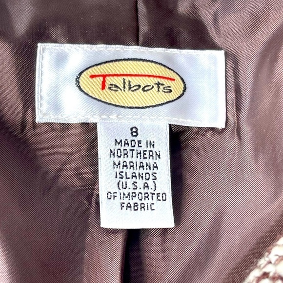 Talbots Blazer Jacket Coat 25% Wool Blazer Jacket, Sz 8 - Picture 13 of 13